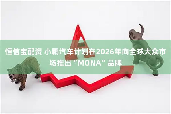 恒信宝配资 小鹏汽车计划在2026年向全球大众市场推出“MONA”品牌